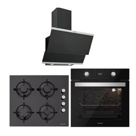 Silverline BO6504B01 - CS5349B01 - 3420 Classy 60 3'lü Siyah Ankastre Set