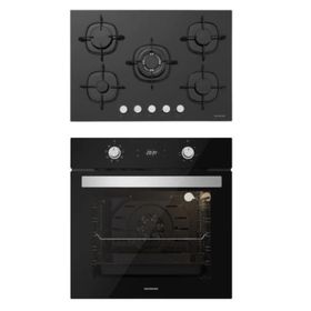Silverline BO6504B01 - CS5365B01 - 3420 Classy 60 3'lü Siyah Ankastre Set