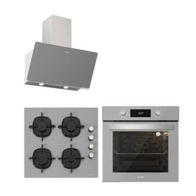 Silverline BO6504S01 - 3457 Soho - CS5335S02 Gri 3'lü Ankastre Set