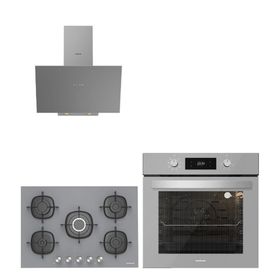 Silverline BO6504S01-3481 Gri 3-CS5622S01 Ankastre Set