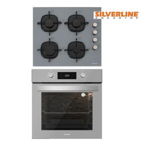 Silverline BO6504S01-CS5335S01 2'li Inox Ankastre Set