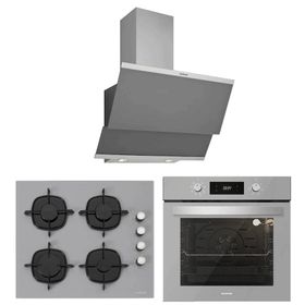 Silverline BO6504S01 - CS5335S01 - 3420 Classy 60 3'lü Gri Ankastre Set