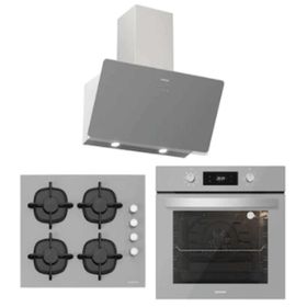 Silverline BO6504S01 - CS5343S01 - 3457 Soho 60 3'lü Gri Ankastre Set