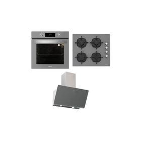Silverline BO6504S01 - CS5364S01 - 3420 S 3^lü Gri Ankastre Set