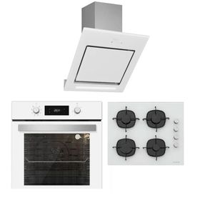 Silverline BO6504W01 - CS5335W01 - 3261 Andromeda 60 Beyaz Ankastre Set