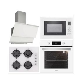 Silverline BO6504W01 - CS5349W01 - 3420 Classy 60 - MW9018W01 4'lü Beyaz Ankastre Set