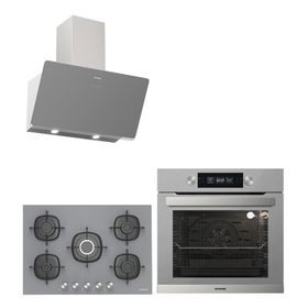Silverline BO6505S01 - 3457 Soho - CS5622S01 3'lü Gri Ankastre Set