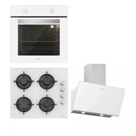 Silverline BO65E1W01 - CS5349W01 - 3457 Soho 32lü Beyaz Ankastre Set