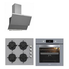 Silverline BO65E4S01 - 3420 Class - CS5335S02 3'lü Inox Ankastre Set