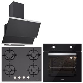 Silverline Classy BO6501B01 - CS5436B01 - 3420 3'lü Siyah Ankastre Set