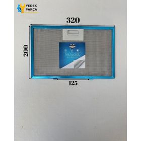 Silverline Davlumbaz 32x20 cm Arka Ara 12.5 cm Aspiratör Filtresi