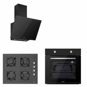Silverline Luno 3481 - CS5335B01 - BO6501B01 Siyah 3'lü Ankastre Set