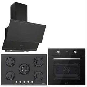 Silverline Luno F6501B04 - LC5335B01 - 3462 Ankastre Set Gri