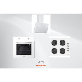 Silverline Luno F6501W02 L335W01 L3462W Beyaz Ankastre Set