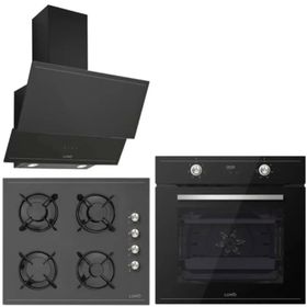 Silverline Luno Trio 3420 - CS5335B01 - BO6502B01 Siyah 3'lü Ankastre Set