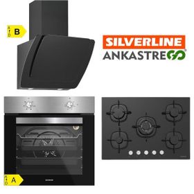 Silverline Misto 3373 - BO6501X01 - CS5365B01 Siyah 3'lü Ankastre Set