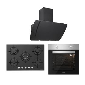 Silverline Misto 3373 - BO6501X01 - CS5365B01 Siyah 3'lü Ankastre Set