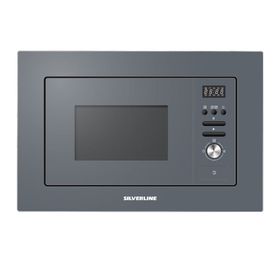 Silverline MW9018S02 Gri Cam Ankastre Mikrodalga Fırın