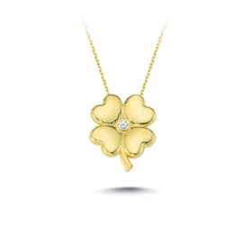 Silver&Silver Altın Kaplama Kelebek Gümüş Kolye