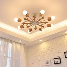 Sima Postmodern Flake Ahşap Avize