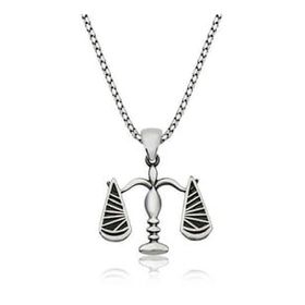Şimal Silver 925 Ayar Gümüş Adalet Terazisi Kadın Gümüş Kolye