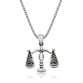 Şimal Silver 925 Ayar Gümüş Adalet Terazisi Kadın Gümüş Kolye