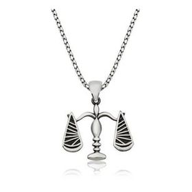Şimal Silver 925 Ayar Gümüş Adalet Terazisi Kadın Gümüş Kolye