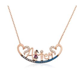 Şimal Silver 925 Ayar Gümüş Aile Kolye