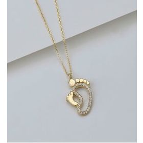 Şimal Silver 925 Ayar Gümüş Ayakizi Kolye
