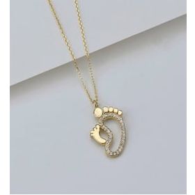 Şimal Silver 925 Ayar Gümüş Ayakizi Kolye