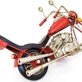 Şımartan Dekoratif Metal Motosiklet Vintage Ev Ofis Hediyelik Biblo