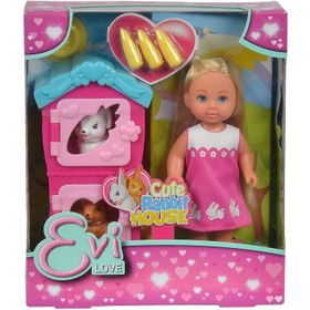 Simba ‎105733065 El Cute Rabbit House Oyuncak Bebek Seti