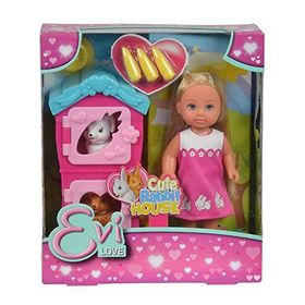 Simba ‎105733065 El Cute Rabbit House Oyuncak Bebek Seti