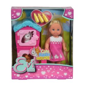 Simba ‎105733065 El Cute Rabbit House Oyuncak Bebek Seti