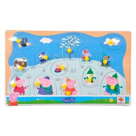 Simba 109265710 Kış Eichhorn Peppa Pig Pin Puzzle