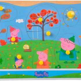 Simba 109265710 Sonbahar Eichhorn Peppa Pig Pin Puzzle