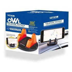 Simex 360 Dönebilen JO-AT210 Owl Siyah Turuncu Telefon Tutucu