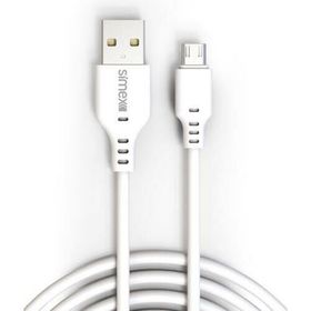 Simex Micro Spk-08 2 mt Longly Beyaz Data Kablosu