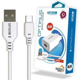 Simex Universal Type-c Sps-03 Optimus 2in1 2400 Mah Beyaz Sarj Seti