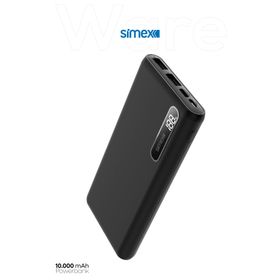 Simex Ware Siyah 10000 mAh Dijital Ekranlı Powerbank
