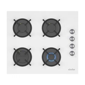 Simfer 3048 Klasik Beyaz Set Üstü Cam Ocak
