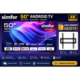 Simfer 50FSFV6B 50 inç 127 Ekran 4K Ultra HD Vidaa LED TV