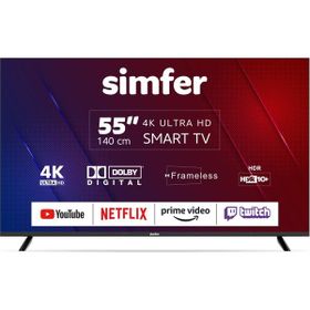 Simfer 55SFSA6B 55 inç 140 Ekran 4K Ultra HD Android LED TV