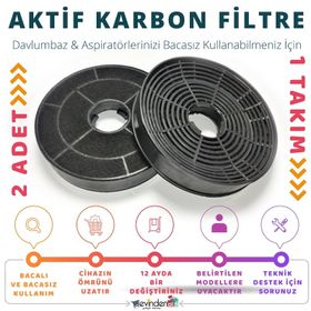 Simfer 8744 SM Davlumbaz Karbon Filtresi