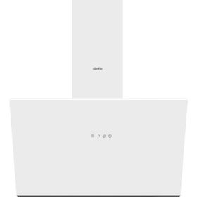 Simfer SD8722 Beyaz 60 cm Eğimli Cam Davlumbaz