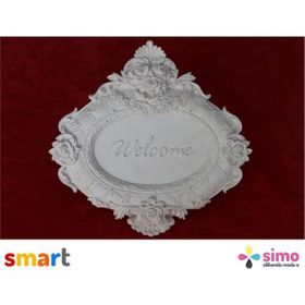 Simo Silikon Kapı Süsü Welcome Sabun ve Kokulu Taş Kalıbı