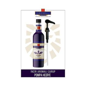 Simonelli 700 ml Lavanta Aromalı Kahve ve Kokteyl Şurubu + Pompa