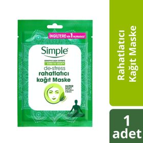 Simple 21 ml Stres Arındırıcı Kağıt Maske