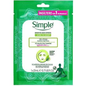 Simple 21 ml Stres Arındırıcı Kağıt Maske