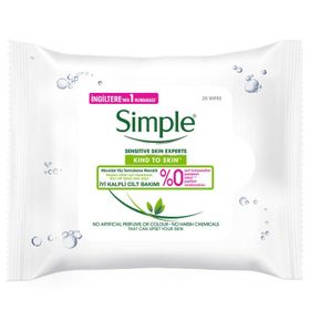 Simple 25 Adet Micellar Yüz Temizleme Mendili
